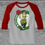 Raglan 3/4 Roundneck Shirt (Gray Body) Thumbnail