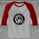 Raglan 3/4 Roundneck Shirt (Gray Body) Thumbnail