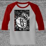 Raglan 3/4 Roundneck Shirt (Gray Body) Thumbnail