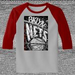 Raglan 3/4 Roundneck Shirt (Gray Body) Thumbnail