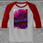 Raglan 3/4 Roundneck Shirt (Gray Body) Thumbnail