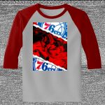 Raglan 3/4 Roundneck Shirt (Gray Body) Thumbnail