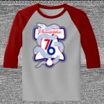 Raglan 3/4 Roundneck Shirt (Gray Body) Thumbnail