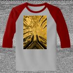 Raglan 3/4 Roundneck Shirt (Gray Body) Thumbnail