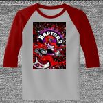 Raglan 3/4 Roundneck Shirt (Gray Body) Thumbnail