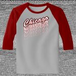 Raglan 3/4 Roundneck Shirt (Gray Body) Thumbnail