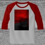 Raglan 3/4 Roundneck Shirt (Gray Body) Thumbnail