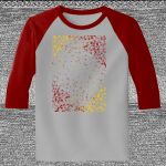 Raglan 3/4 Roundneck Shirt (Gray Body) Thumbnail