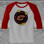 Raglan 3/4 Roundneck Shirt (Gray Body) Thumbnail