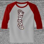 Raglan 3/4 Roundneck Shirt (Gray Body) Thumbnail