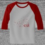 Raglan 3/4 Roundneck Shirt (Gray Body) Thumbnail