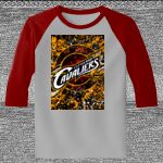 Raglan 3/4 Roundneck Shirt (Gray Body) Thumbnail