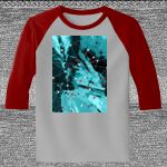 Raglan 3/4 Roundneck Shirt (Gray Body) Thumbnail