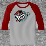 Raglan 3/4 Roundneck Shirt (Gray Body) Thumbnail