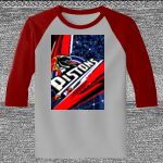 Raglan 3/4 Roundneck Shirt (Gray Body) Thumbnail