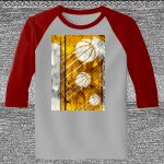 Raglan 3/4 Roundneck Shirt (Gray Body) Thumbnail