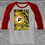 Raglan 3/4 Roundneck Shirt (Gray Body) Thumbnail