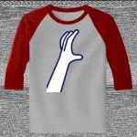 Raglan 3/4 Roundneck Shirt (Gray Body) Thumbnail