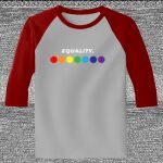 Raglan 3/4 Roundneck Shirt (Gray Body) Thumbnail