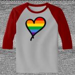 Raglan 3/4 Roundneck Shirt (Gray Body) Thumbnail