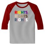 Raglan 3/4 Roundneck Shirt (Gray Body) Thumbnail