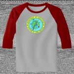 Raglan 3/4 Roundneck Shirt (Gray Body) Thumbnail