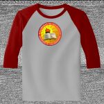 Raglan 3/4 Roundneck Shirt (Gray Body) Thumbnail