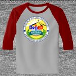 Raglan 3/4 Roundneck Shirt (Gray Body) Thumbnail