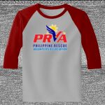 Raglan 3/4 Roundneck Shirt (Gray Body) Thumbnail