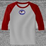 Raglan 3/4 Roundneck Shirt (Gray Body) Thumbnail