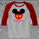 Raglan 3/4 Roundneck Shirt (Gray Body) Thumbnail