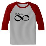 Raglan 3/4 Roundneck Shirt (Gray Body) Thumbnail