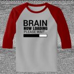 Raglan 3/4 Roundneck Shirt (Gray Body) Thumbnail