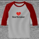 Raglan 3/4 Roundneck Shirt (Gray Body) Thumbnail