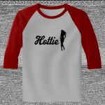 Raglan 3/4 Roundneck Shirt (Gray Body) Thumbnail