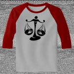 Raglan 3/4 Roundneck Shirt (Gray Body) Thumbnail