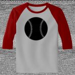 Raglan 3/4 Roundneck Shirt (Gray Body) Thumbnail