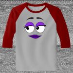 Raglan 3/4 Roundneck Shirt (Gray Body) Thumbnail
