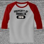 Raglan 3/4 Roundneck Shirt (Gray Body) Thumbnail