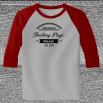 Raglan 3/4 Roundneck Shirt (Gray Body) Thumbnail