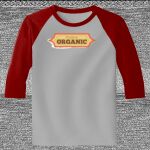 Raglan 3/4 Roundneck Shirt (Gray Body) Thumbnail