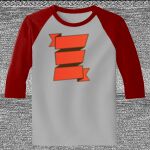 Raglan 3/4 Roundneck Shirt (Gray Body) Thumbnail