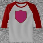 Raglan 3/4 Roundneck Shirt (Gray Body) Thumbnail