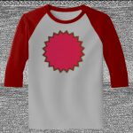 Raglan 3/4 Roundneck Shirt (Gray Body) Thumbnail