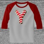 Raglan 3/4 Roundneck Shirt (Gray Body) Thumbnail