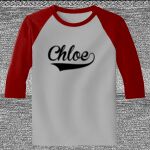 Raglan 3/4 Roundneck Shirt (Gray Body) Thumbnail