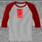 Raglan 3/4 Roundneck Shirt (Gray Body) Thumbnail