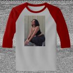 Raglan 3/4 Roundneck Shirt (Gray Body) Thumbnail