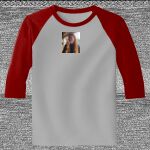 Raglan 3/4 Roundneck Shirt (Gray Body) Thumbnail