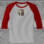 Raglan 3/4 Roundneck Shirt (Gray Body) Thumbnail